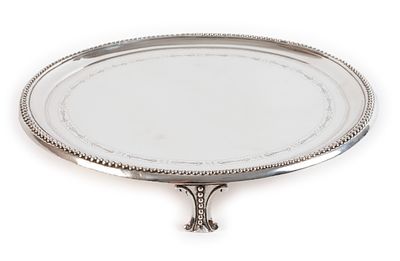 Silber Tazza PortugalEnde 19. Jh., Silber gestempelt mit Beschauzeichen Lissabon und Punze für 