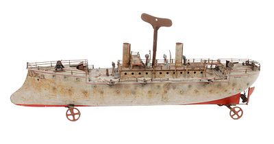 Fr&uuml;hes Bing Kriegsschiff "Formidable". Fr&uuml;hes Bing Kriegsschiff "Formidable" gro&szlig;es Modell, um 