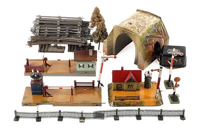 Gro&szlig;es Konvolut M&auml;rklin Eisenbahn-Zubeh&ouml;r. Gro&szlig;es Konvolut M&auml;rklin Eisenbahn-Zubeh&ouml;r 1930er 
