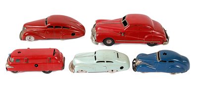 Konvolut Schuco Patent-Autos. Konvolut Schuco Patent-Autos f&uuml;nf Wende- bzw. Fernlenk-Autos, um 