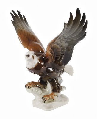 Hutschenreuther Wei&szlig;kopfseeadler. Hutschenreuther Wei&szlig;kopfseeadler Entwurf Karl Tutter um 1950 