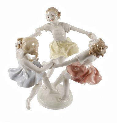 Hutschenreuther "Maientanz". Hutschenreuther "Maientanz" Entwurf Karl Tutter 1937, signiert 
