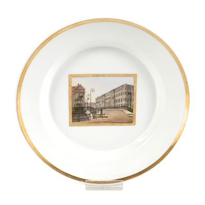 KPM Berlin Ansichtenteller Berliner Schloss. KPM Berlin Ansichtenteller Berliner 