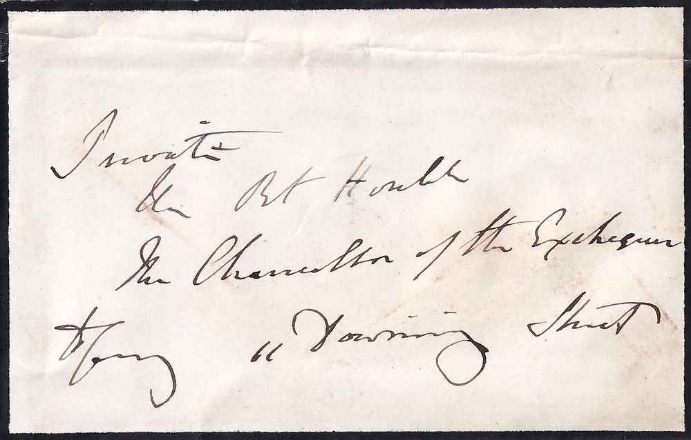 Montagu Corry, Disraeli’s Private Secretary – Private Cover to Disraeli as Chancellor of the 
