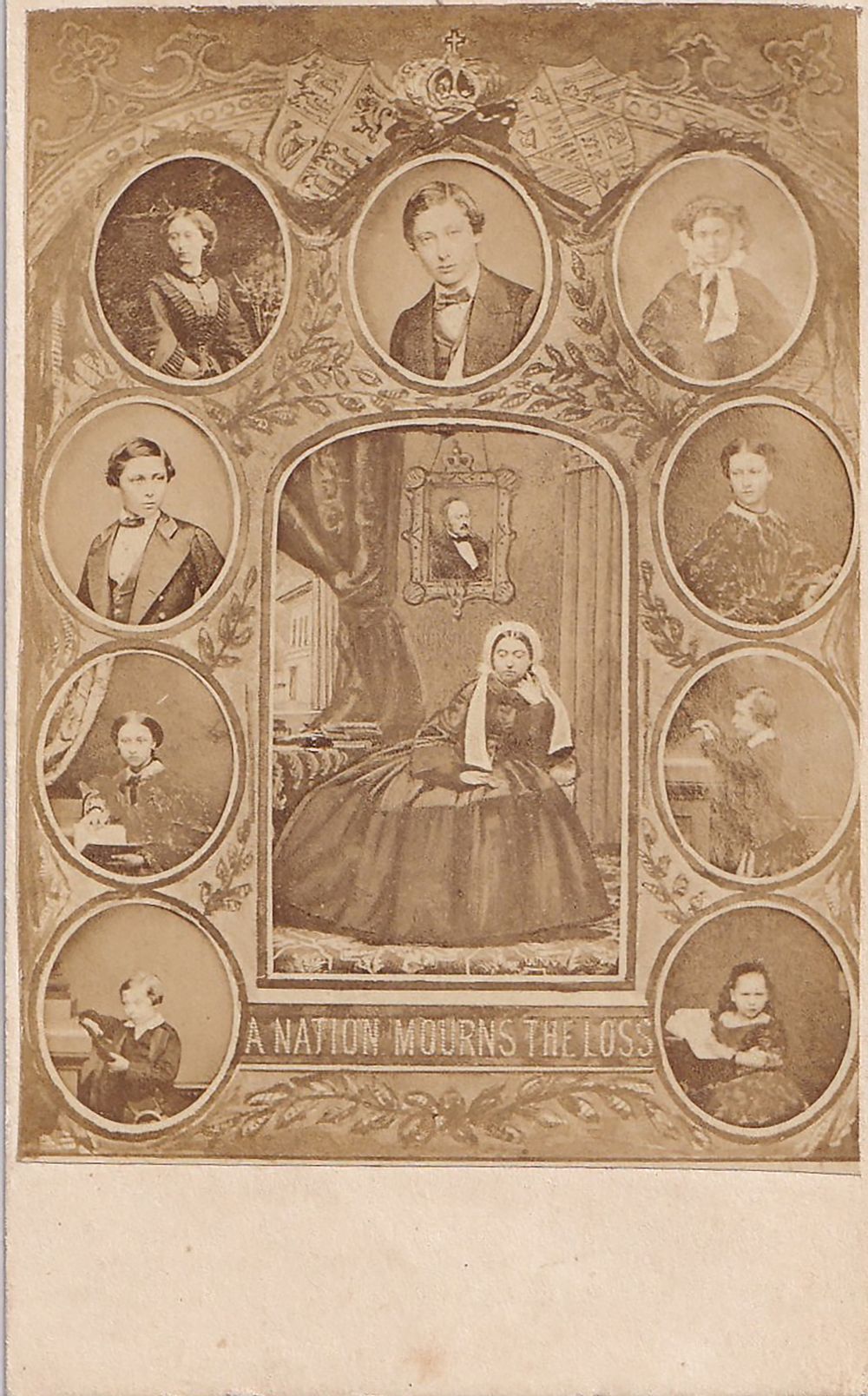 “A Nation Mourns the Loss” – Queen Victoria Mourning the Death of Prince Albert, Surrounded by 