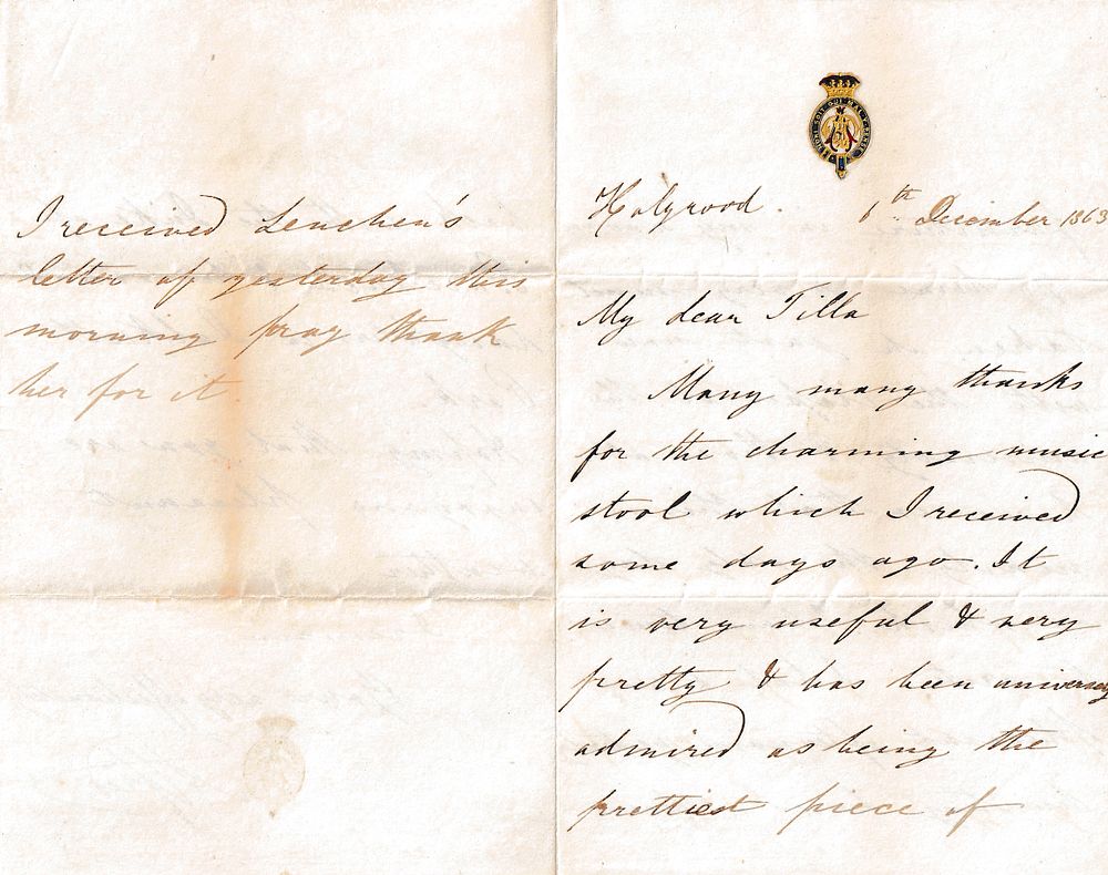 Prince Alfred, Son of Queen Victoria and Future Duke of Edinburgh – Autograph Letter Signed 