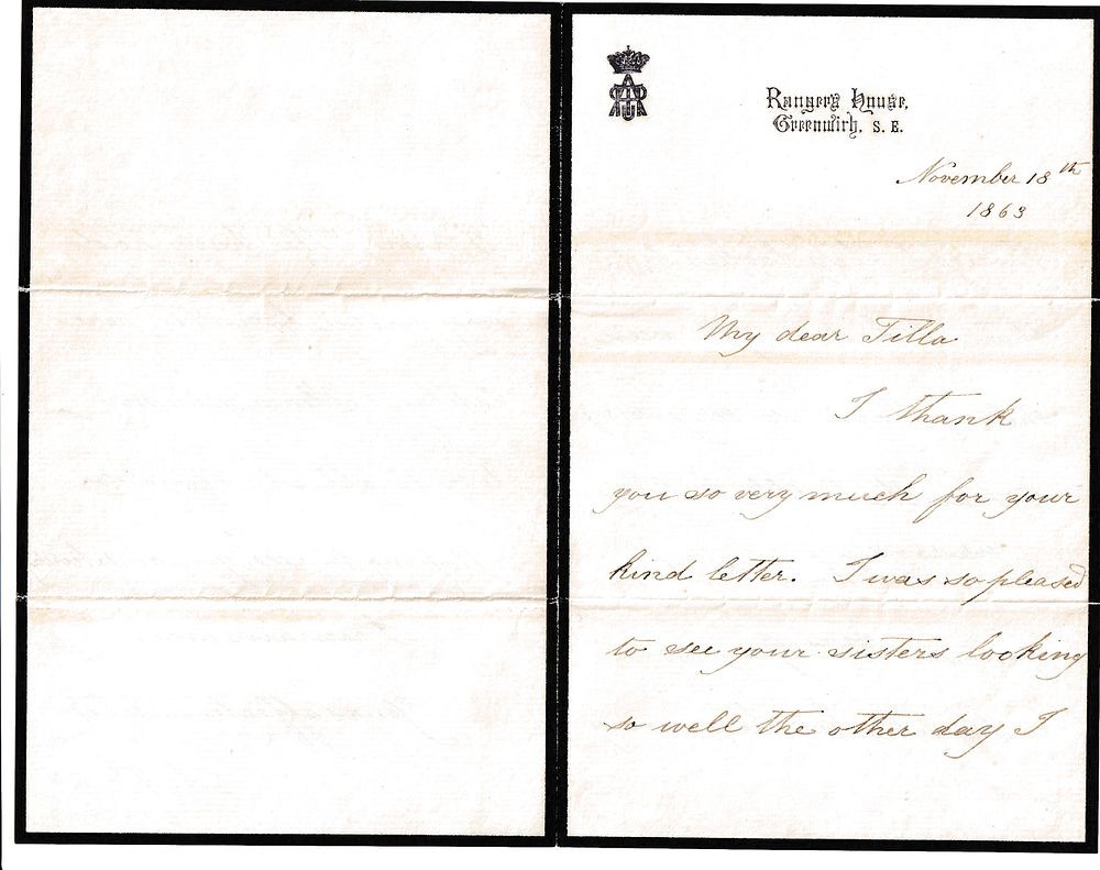 Prince Arthur, Son of Queen Victoria – Early Autograph Letter Written at the Age of 13, Signed 