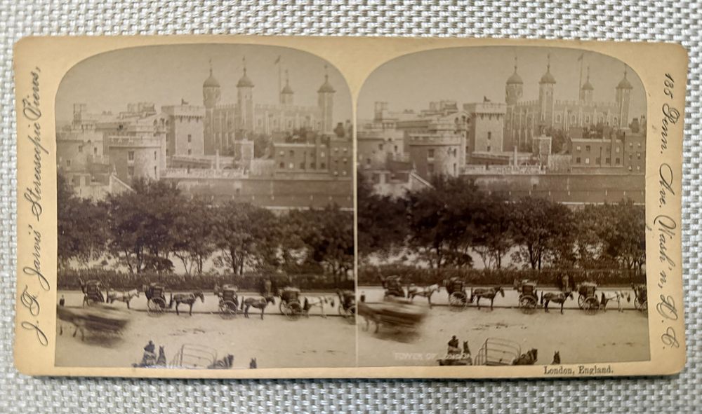 The Tower of London – Victorian London, c.1887 – Stereoscopic View by J. F. Jarvis
. An original 