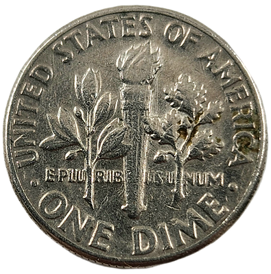 מטבע בערך 10 סנט מידיו הקדושות של הרבי. מטבע בערך נקוב של 1 דיים (10 סנט ארה"ב) שניתן מידיו 