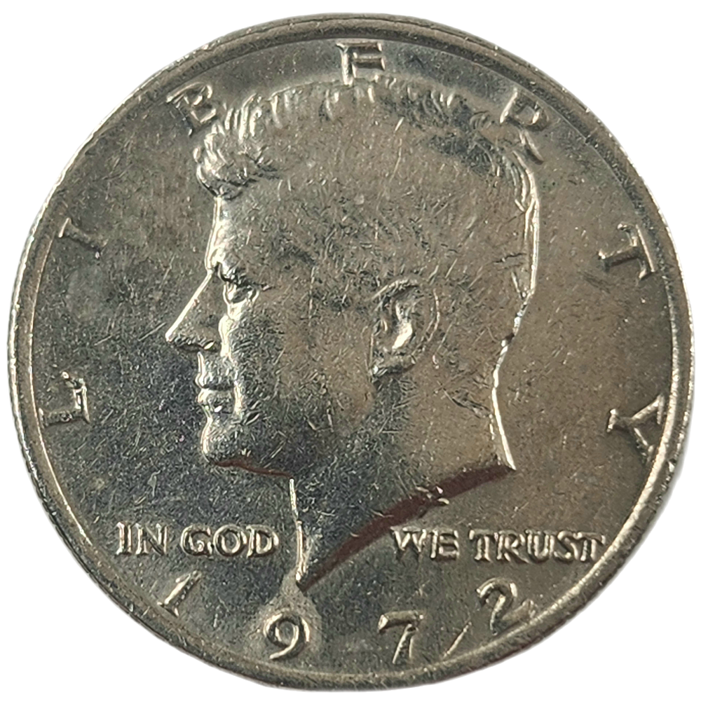 מטבע נדיר !! ע"נ חצי דולר בודד מידיו הקדושות של הרבי- חנוכה תשנ"א. 
. מטבע בערך נקוב של חצי דולר 