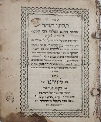 הערות קבליות על תיקוני זוהר ליוורנו תקנ"ד. הערות בשוליים לאורך הספר בעומק ענייני הקבלה. 
בסוף 