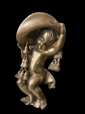Statua in bronzo. Scultura in bronzo massiccio, fusione a cera persa, 50 cm, ottimo stato.