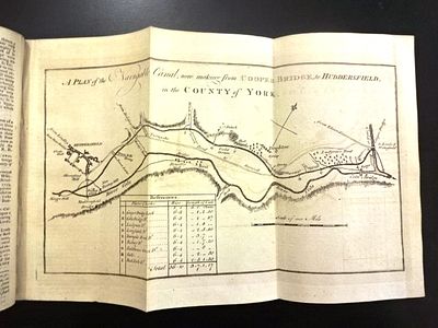 1774 Magazine Folding English Canal Map. The May 1774 issue of Gentlemen's Magazine printed at 