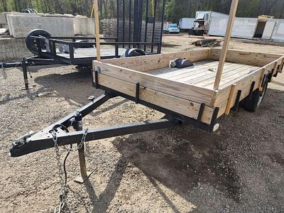 11' x 5' Light duty single axle trailer. This 11' x 5' light-duty single axle trailer is a handy 
