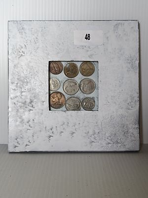 9 VINTAGE IRISH COINS- INC. 1 PENNY COIN, 10 PENCE, HALF PENNY COINS