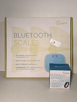 BRAND NEW KINETIK BLUETOOTH SCALES AND KINETIK ACTIVITY TRACKER