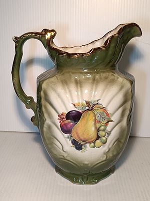 VINTAGE RARE STAFFORDSHIRE POTTERY PITCHER -APPROX.27CM