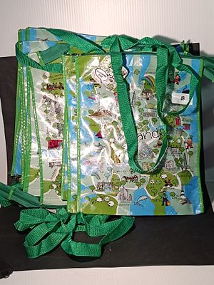 QTY OF BRAND NEW IRISH MAP'S SHOPPING BAGS