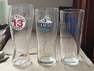 A 2 Boxes of Harp Irish Lager and Hop House, Rockshore Pint GlassesImage - 1