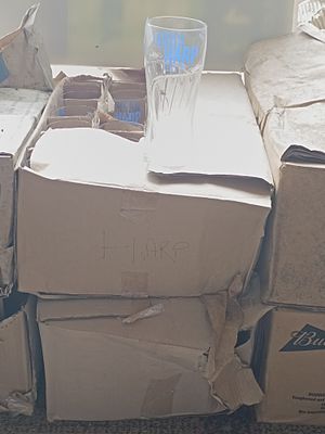 A 2 Boxes of Harp Irish Lager Pint Glasses