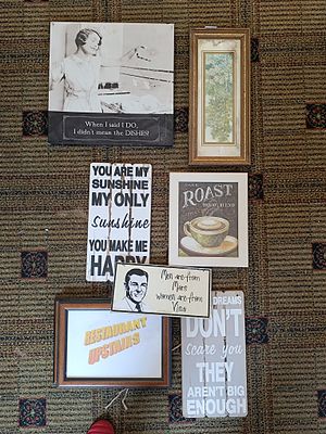 A Collection of Contemporary Decorative Wall Hangings and Framed Prints