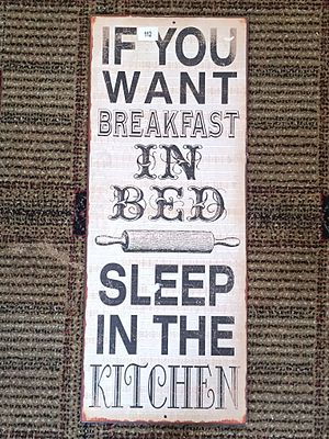 Vintage-Style Witty Kitchen Wall Sign