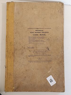An Early 1970s Provincial Scale Payment Sub-Office Cash Book