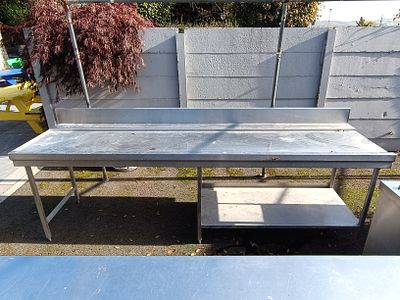 A Stainless Steel Industrial Work Table -280 cm * 72 cm