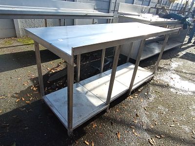 A Stainless Steel Industrial Work Table - 180 cm * 70 cm
