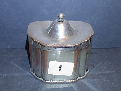 A Vintage Silver-Plated Decorative Tea Caddy