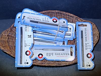 A Collection of Sheaffer Slim Roller and Ballpoint Pen Refills, Medium Point