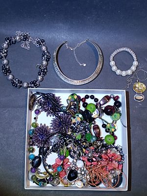 A Collection of Modern Costume Jewelry, including Necklaces and Bracelets
