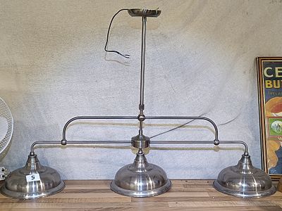 Z-Lite Melange Three-Light Brushed Nickel Pendant Fixture