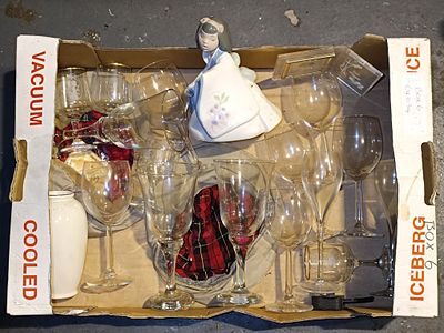 A Collection of Glassware and Decorative Ceramics