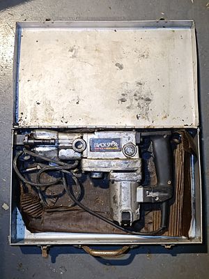 BLACKSPER Rotary Hammer Drill in Industrial Metal Carrying Case