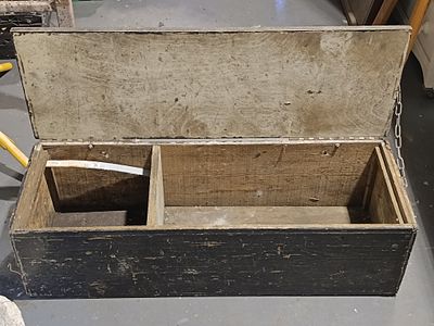 A 19th Century Primitive Lift-Top Utility Chest