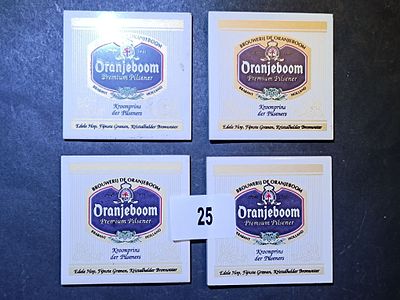A Set of Four Oranjeboom Premium Pilsner Beer Coasters
