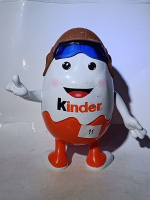 Large Kinder Surprise Egg Mascot Figurine Aviator Pilot Man