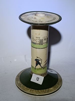 Royal Doulton Bayeux Tapestry Series Battle of Hastings Ceramic Candlestick