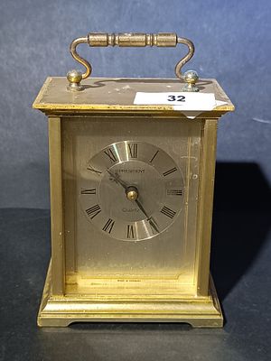 President German Quartz Carriage-Style Mantel Clock