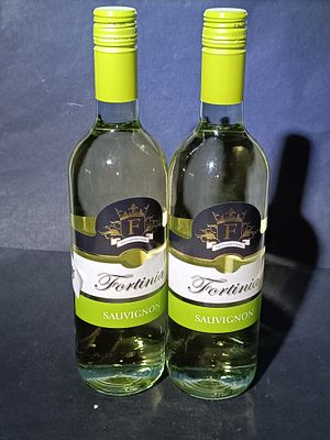 A Pair of Fortinia Sauvignon White Wine Bottles