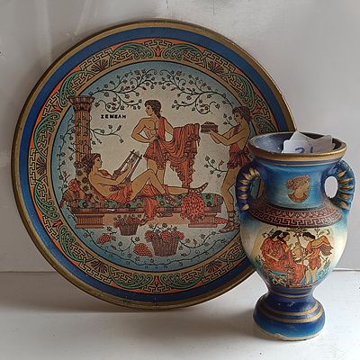 Two Greek Revival Decorative Ceramic Items