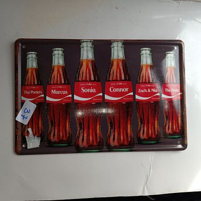 Coca-Cola Share a Coke Campaign Metal Advertising Sign