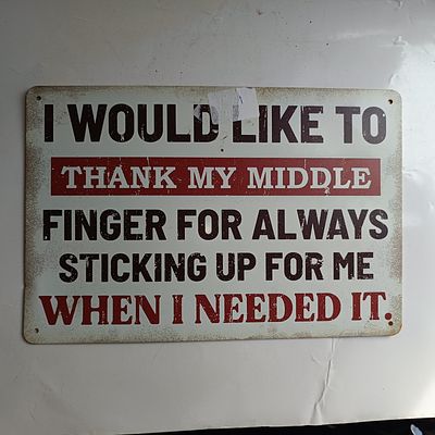 Novelty Metal Man Cave Humor Sign