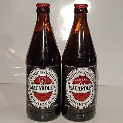 A Pair of Macardle's Traditional Ale Bottles