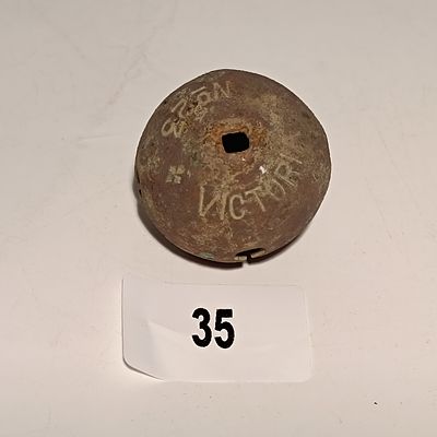 An Antique Cast Metal Victoria No. 23 Crotal Bell