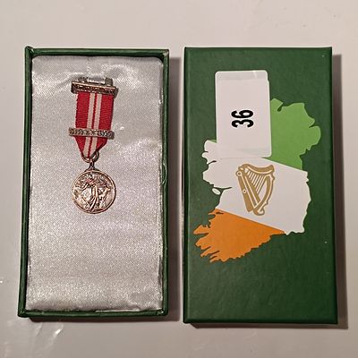Irish Emergency Service Medal With Presentation Box