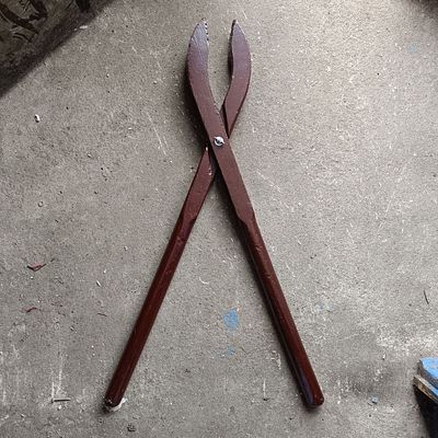 A Large-Scale Wooden Model of Blacksmith's Wolf Jaw Tongs