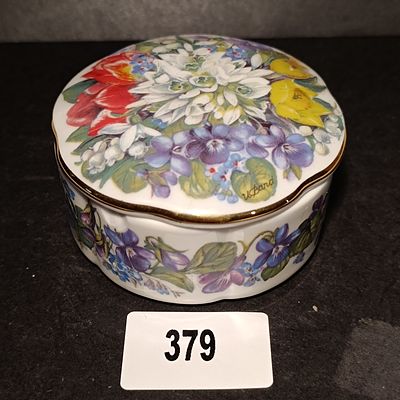 Ardleigh Elliott Porcelain Music Box Ursula Band Four Seasons Spring Edition