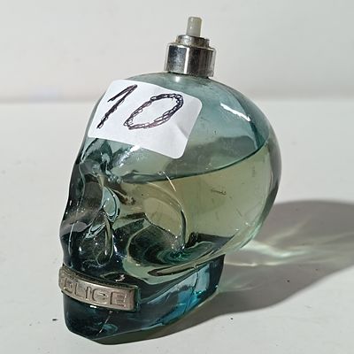 Police To Be Eau de Toilette Skull Fragrance Bottle
